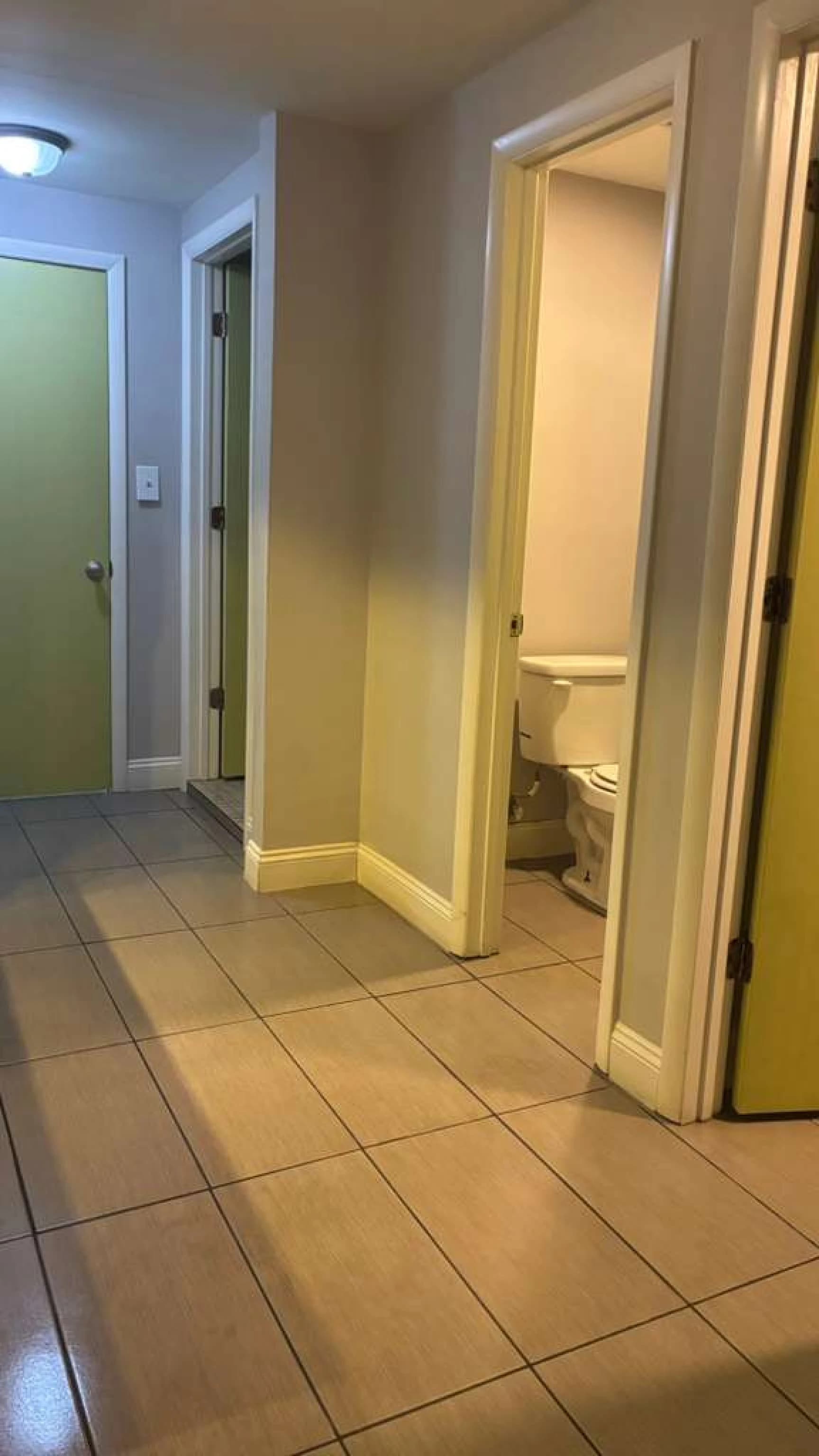 Team cleaning office space